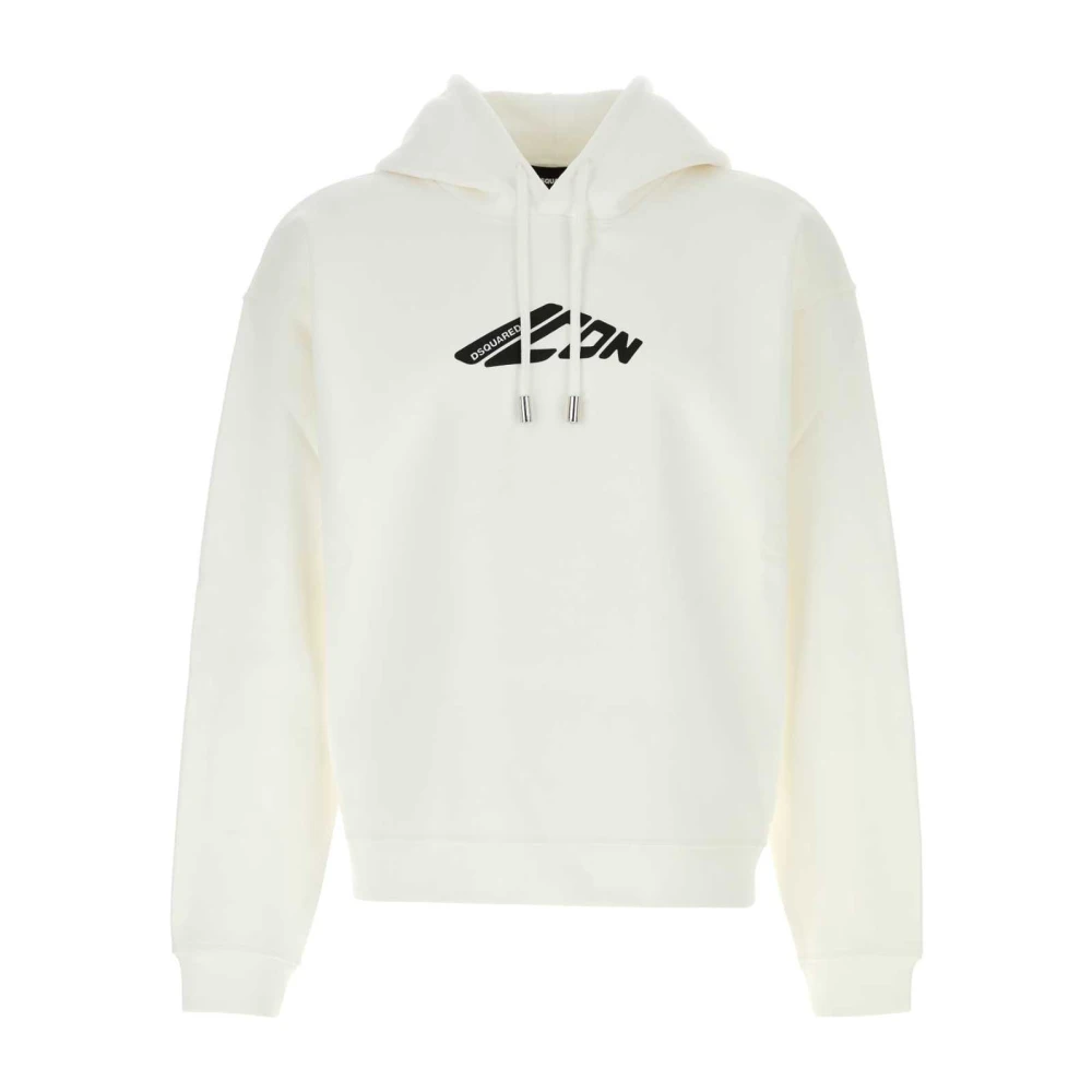 Dsquared2 Witte Katoenmix Sweatshirt White Heren