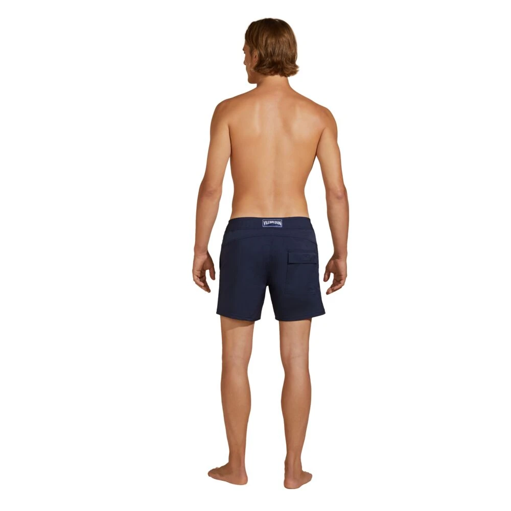 Vilebrequin Heren Solid Stretch Zwemshorts Blue Heren