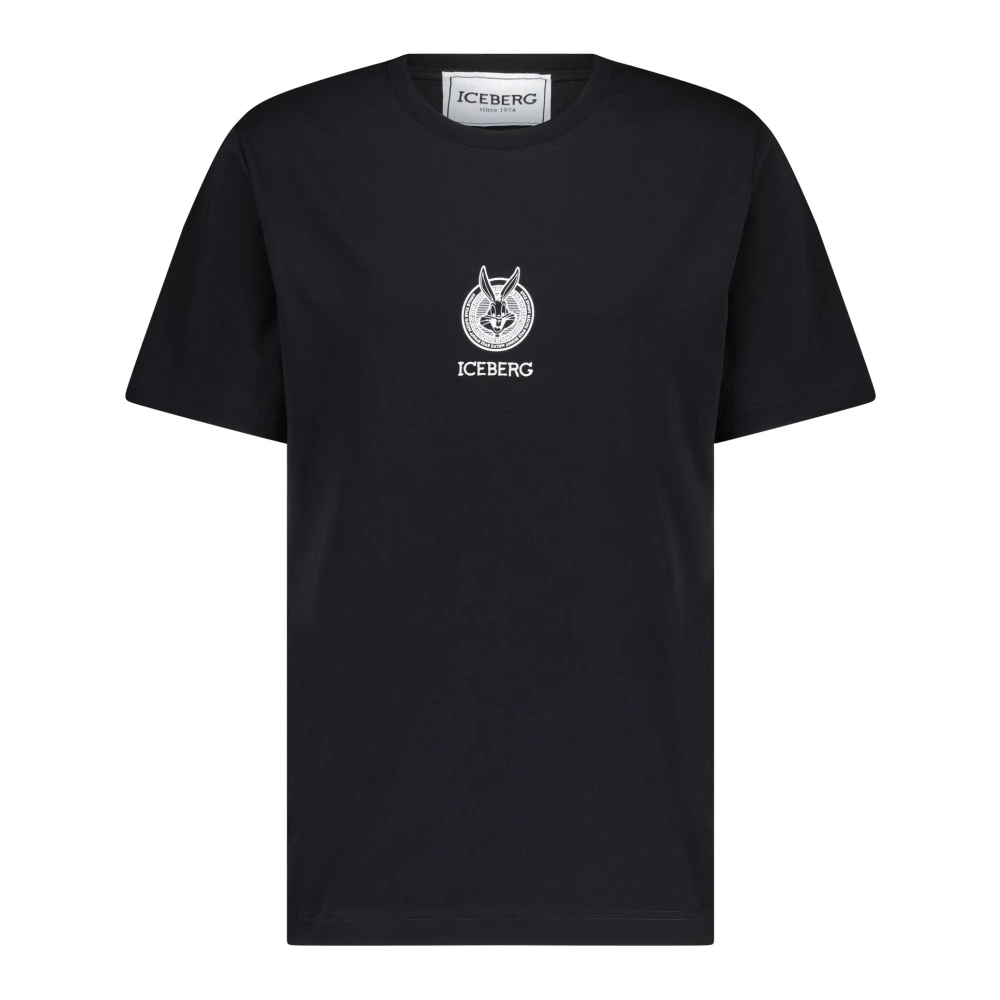 Iceberg Looney Tunes Print T-Shirt Black Heren