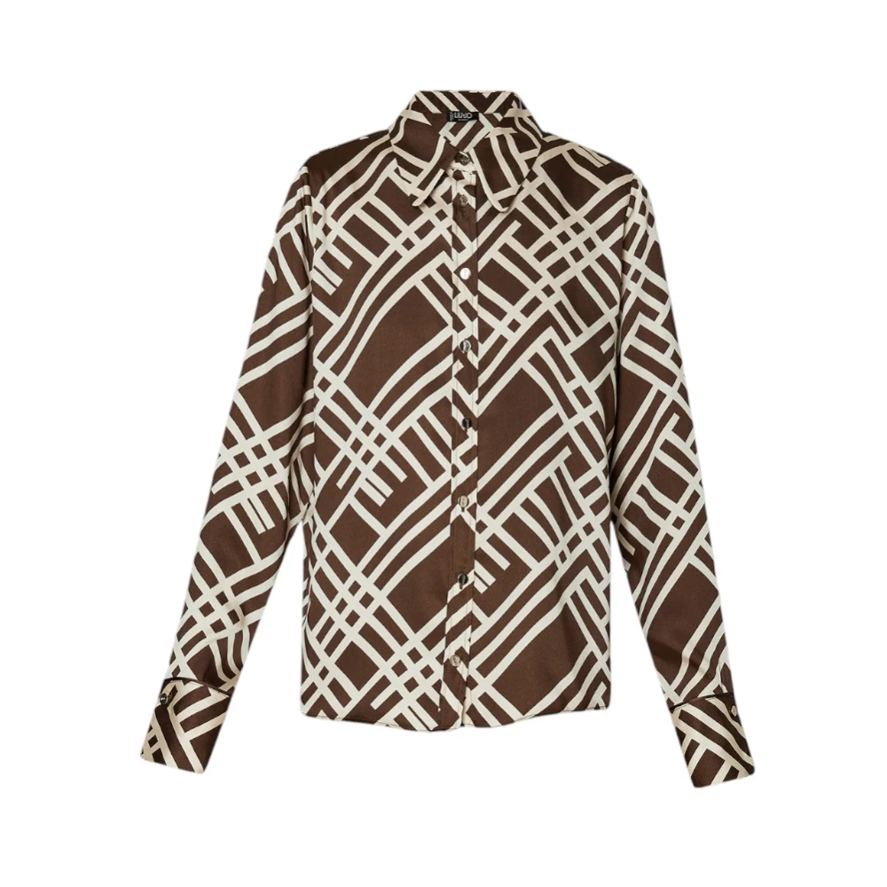 Liu Jo Stijlvolle Shirt voor Vrouwen Brown Dames