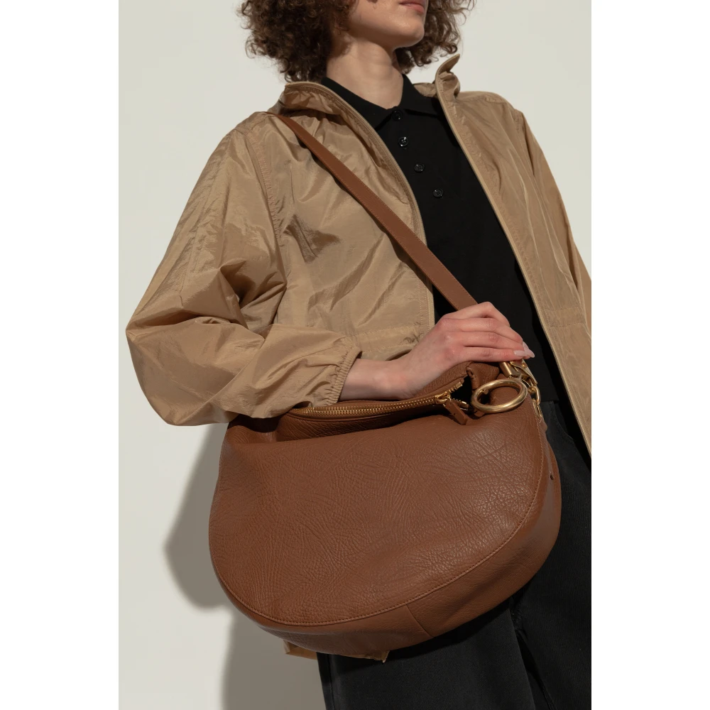 Burberry Schoudertas Knight Medium Brown Dames