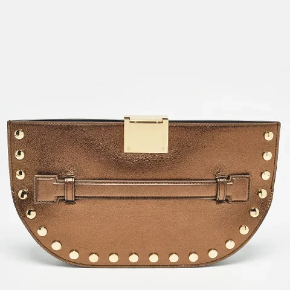 Burberry Vintage Pre-owned Leather clutches Brown Dames