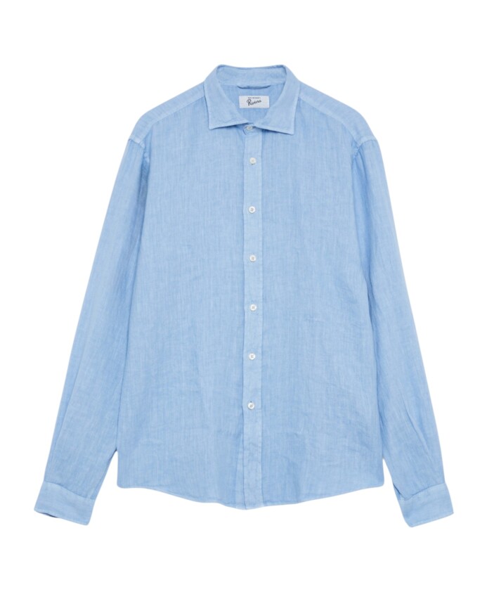 chemise-bleu-clair-en-lin-teint