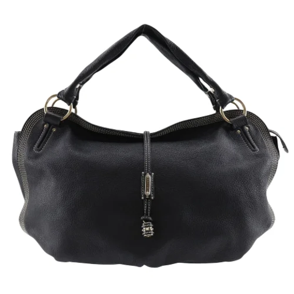 Celine Vintage Pre-owned Leather totes Black Dames