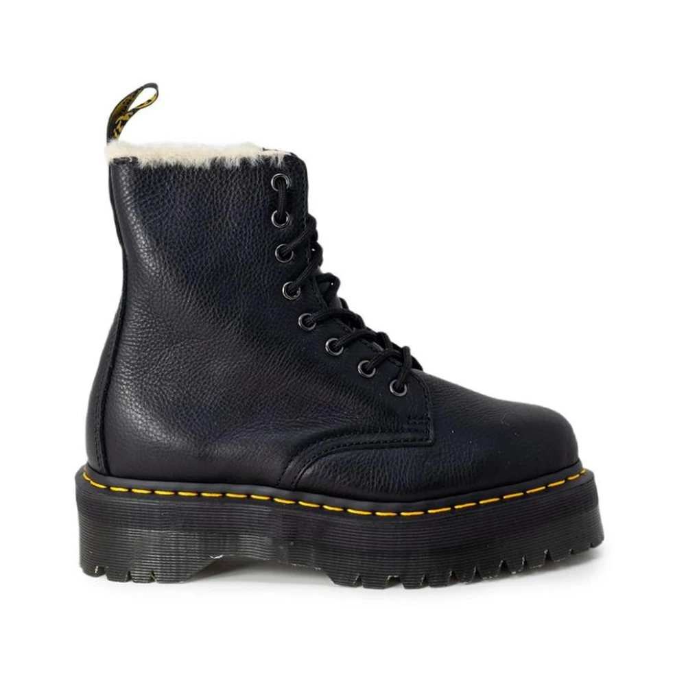 Dr. Martens Women's Black Winter Boots, 4 Uk, Quad Retro Platform Boots
