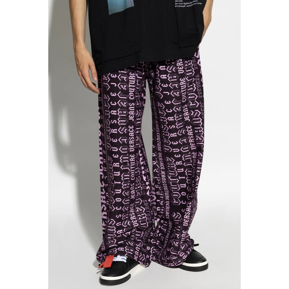 Versace Jeans Couture Sweatpants met logo Multicolor Heren