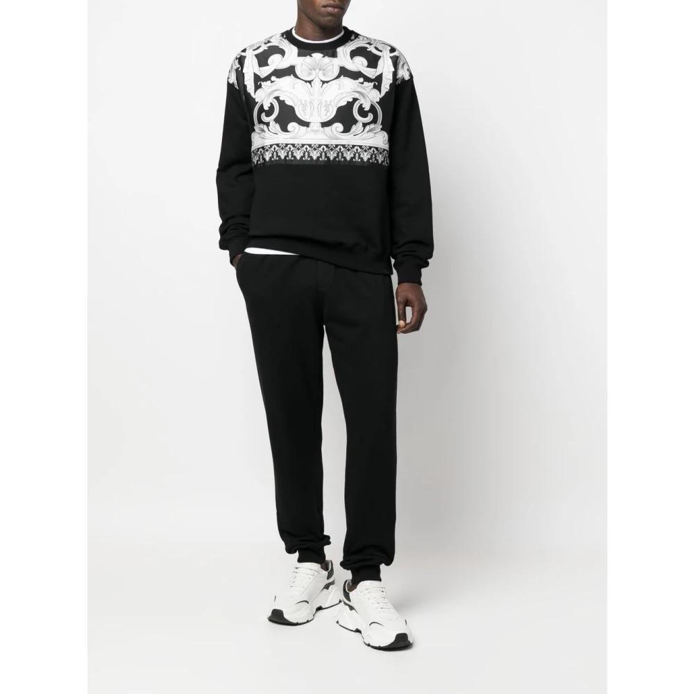 Versace Casual Sweatpant voor dagelijks comfort Black Heren
