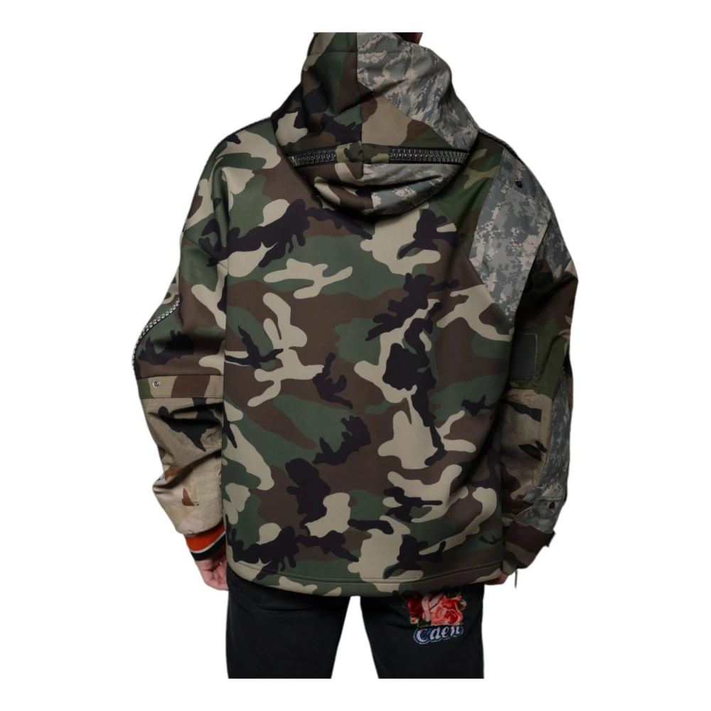 Dolce & Gabbana Camouflage Logo Hoodie Multicolor Heren