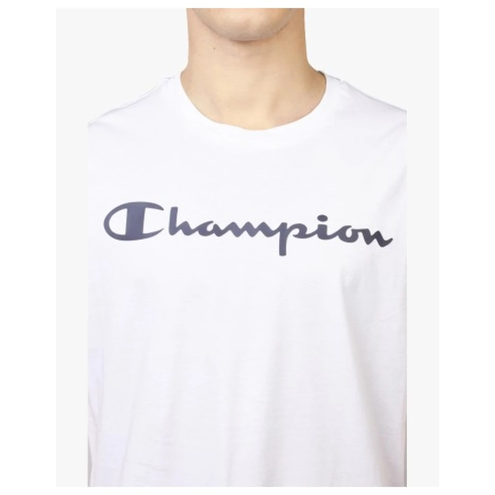Champion Heren Lichtgewicht Katoenen T-Shirt White Heren