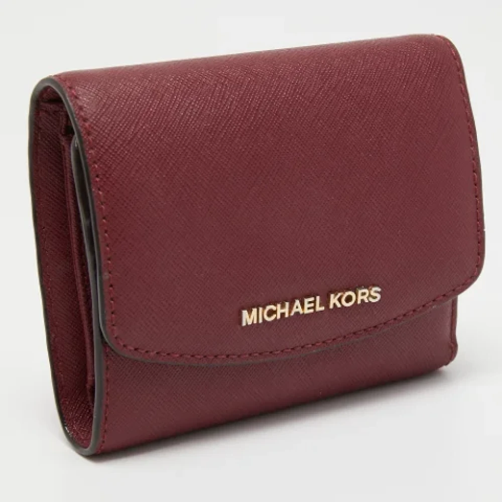 Michael Kors Pre-owned Leather wallets Red Dames