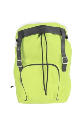 pre-owned-rive-gauche-backpack-lime-green