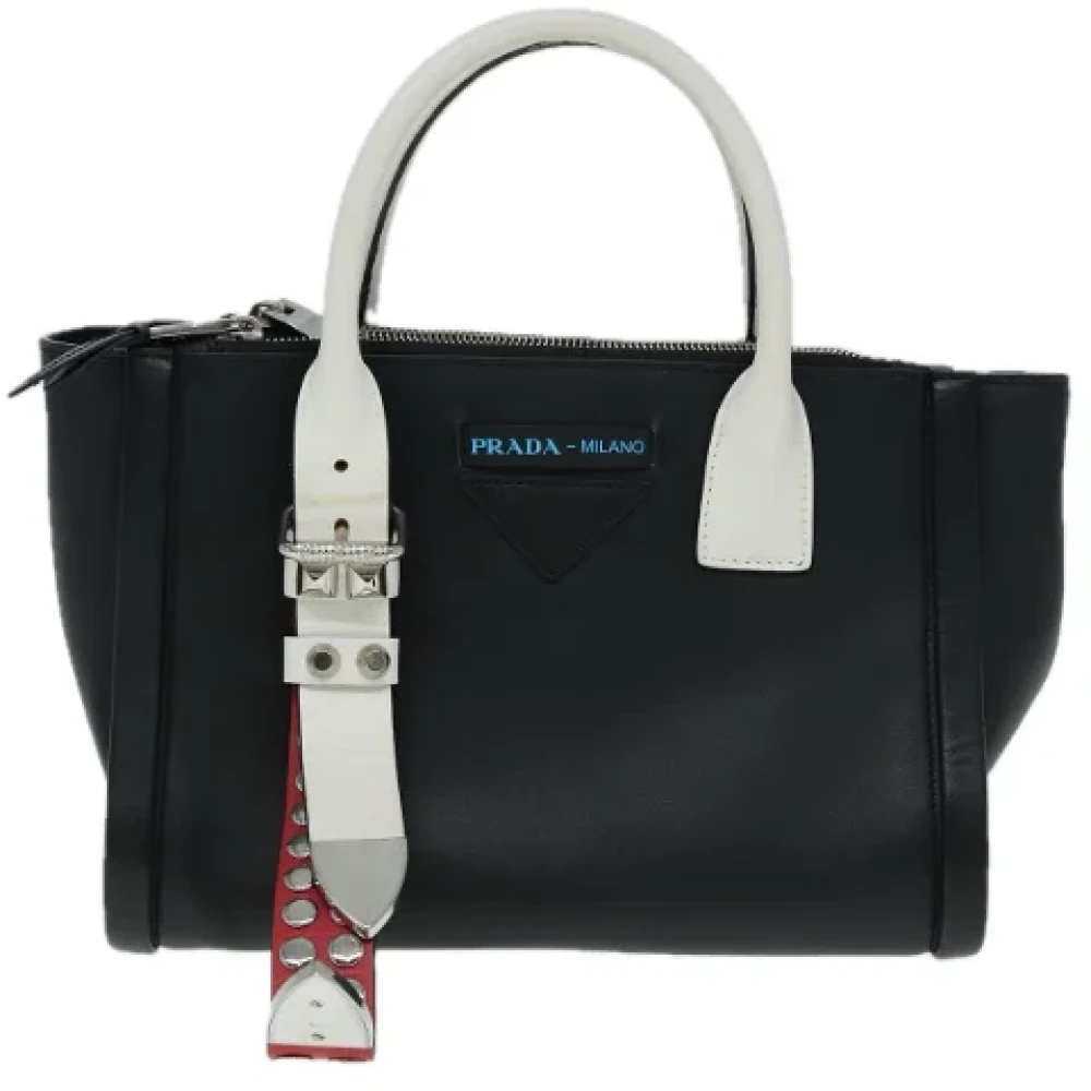 Prada Vintage Pre-owned Leather prada-bags Black Dames