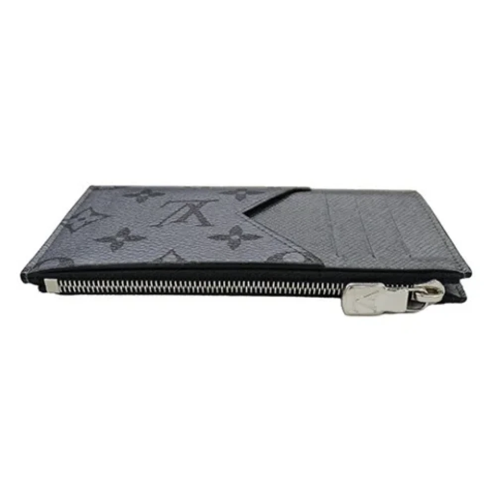 Louis Vuitton Vintage Pre-owned Fabric wallets Gray Heren