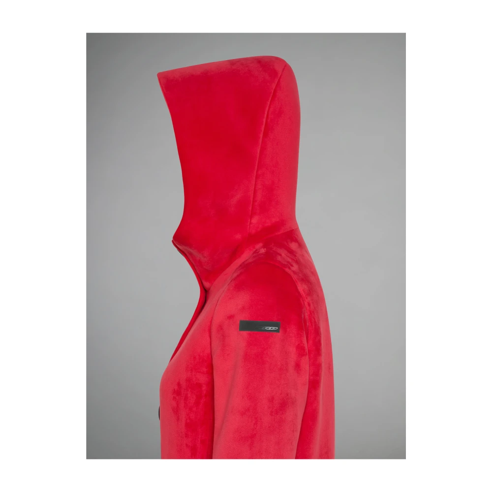 RRD Velvet Parka Jas voor Vrouwen Red Dames