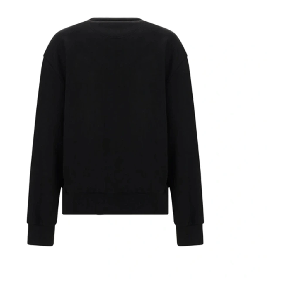 Versace Logo Katoenen Sweatshirt met Studs Black Dames