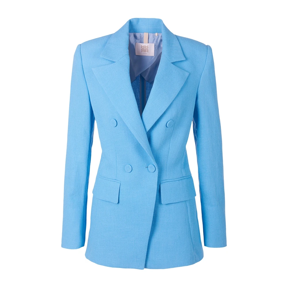 RIANI Blauw getailleerd jasje met dubbele knoopsluiting Blue Dames