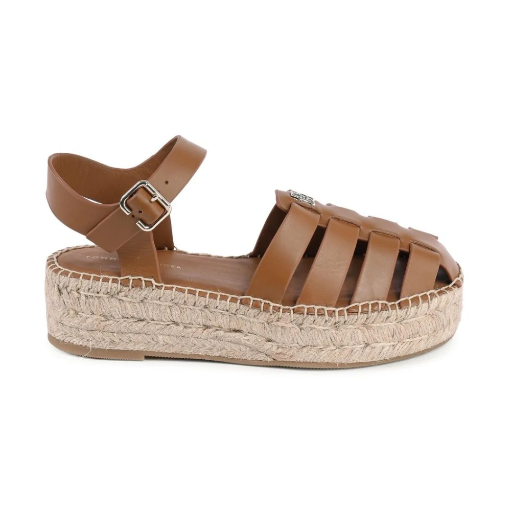 Tommy Hilfiger Women's Brown Platform Espadrille Sandals