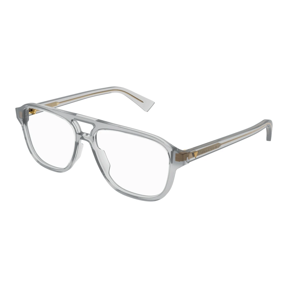 Bottega Veneta Men's Gray Glasses, 56 Mm, Aviator Eyeglasses