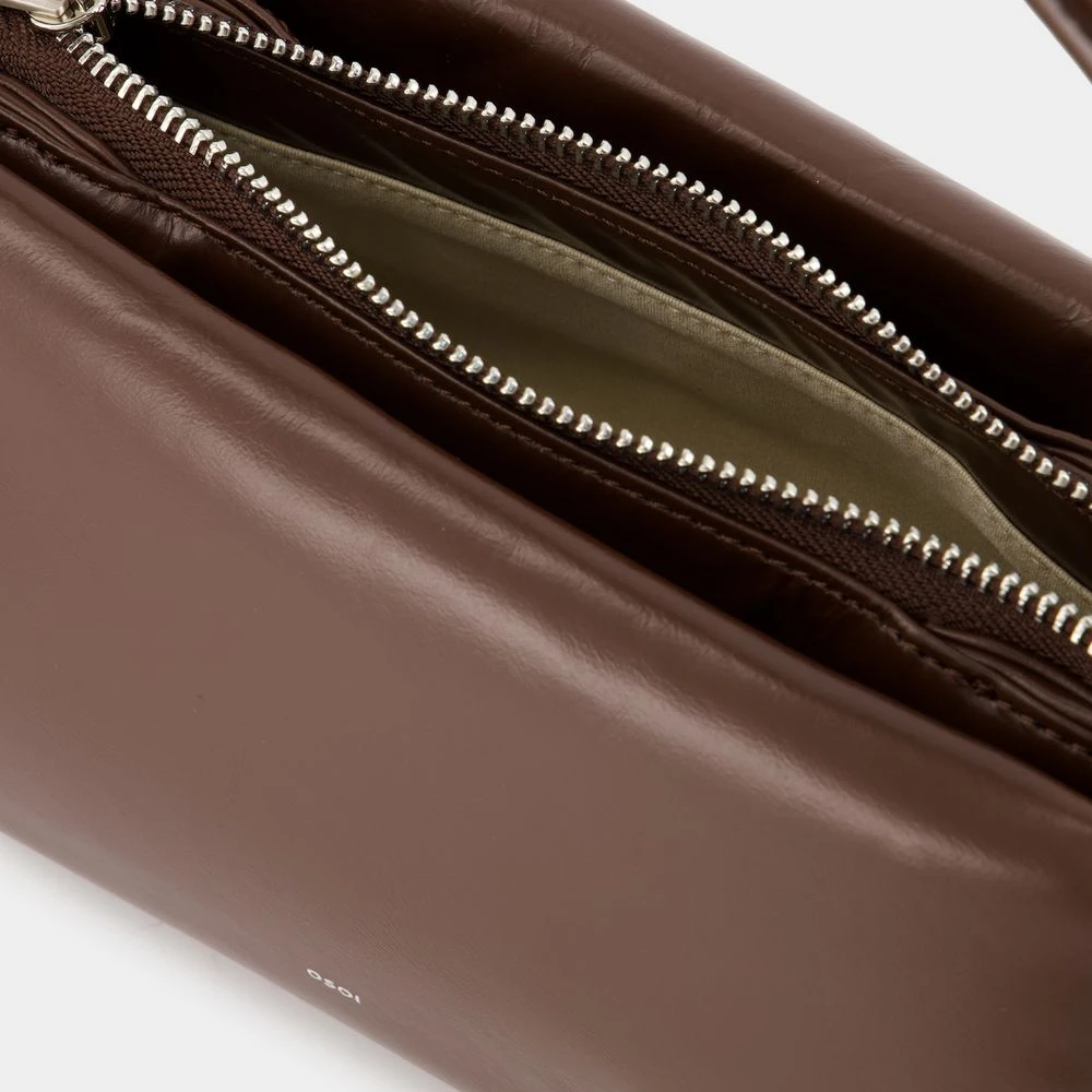 Osoi Choco Brown Leren Schoudertas Brown Dames