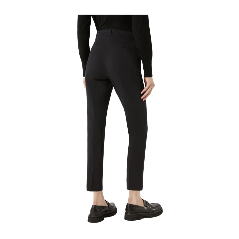 Pennyblack Hoge taille katoenen broek Black Dames