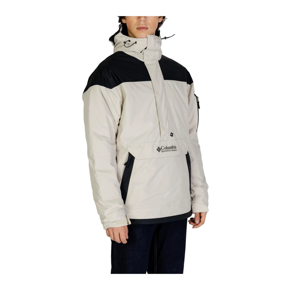 Columbia Grijze Anorakjas met Capuchon voor Mannen Gray Heren