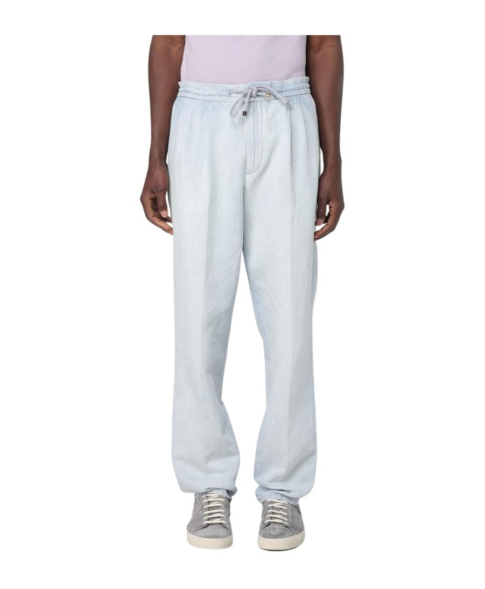 pantalon-decontracte-en-lin-a-cordon-de-serrage
