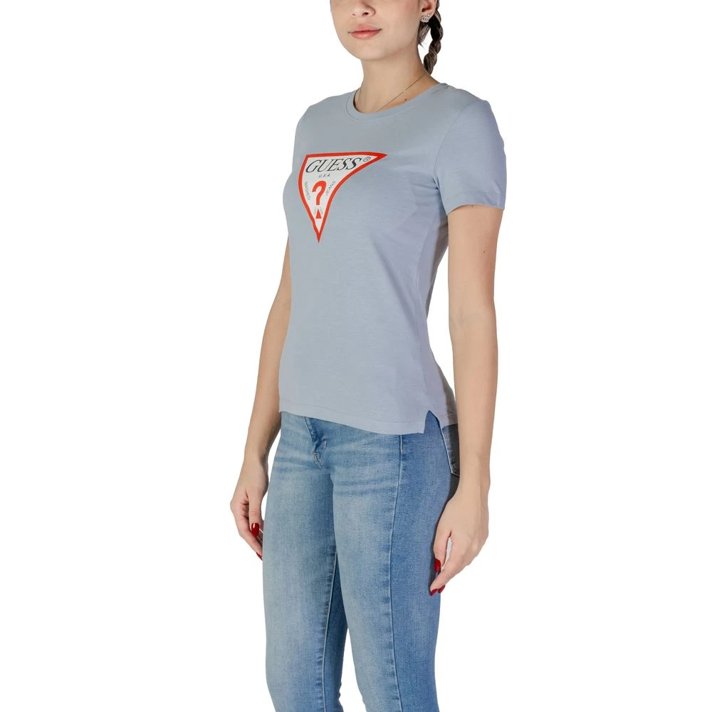 Guess Blauw Katoenen Dames T-shirt Blue Dames