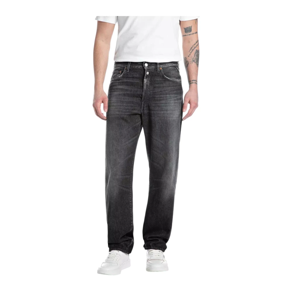 Replay Klassieke Straight Fit Denim Jeans Gray Heren