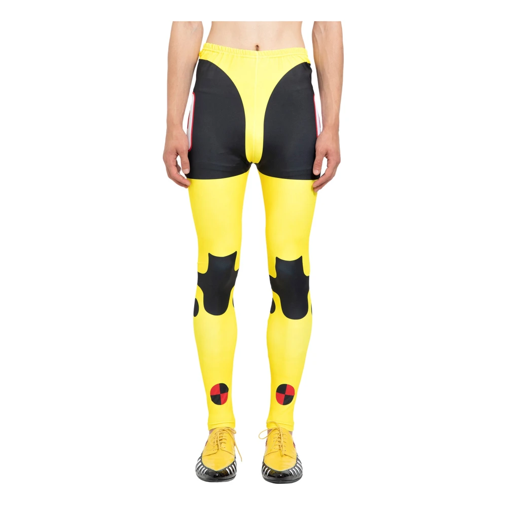 Multifarvet Fluorescerende Dummy Bike Leggings