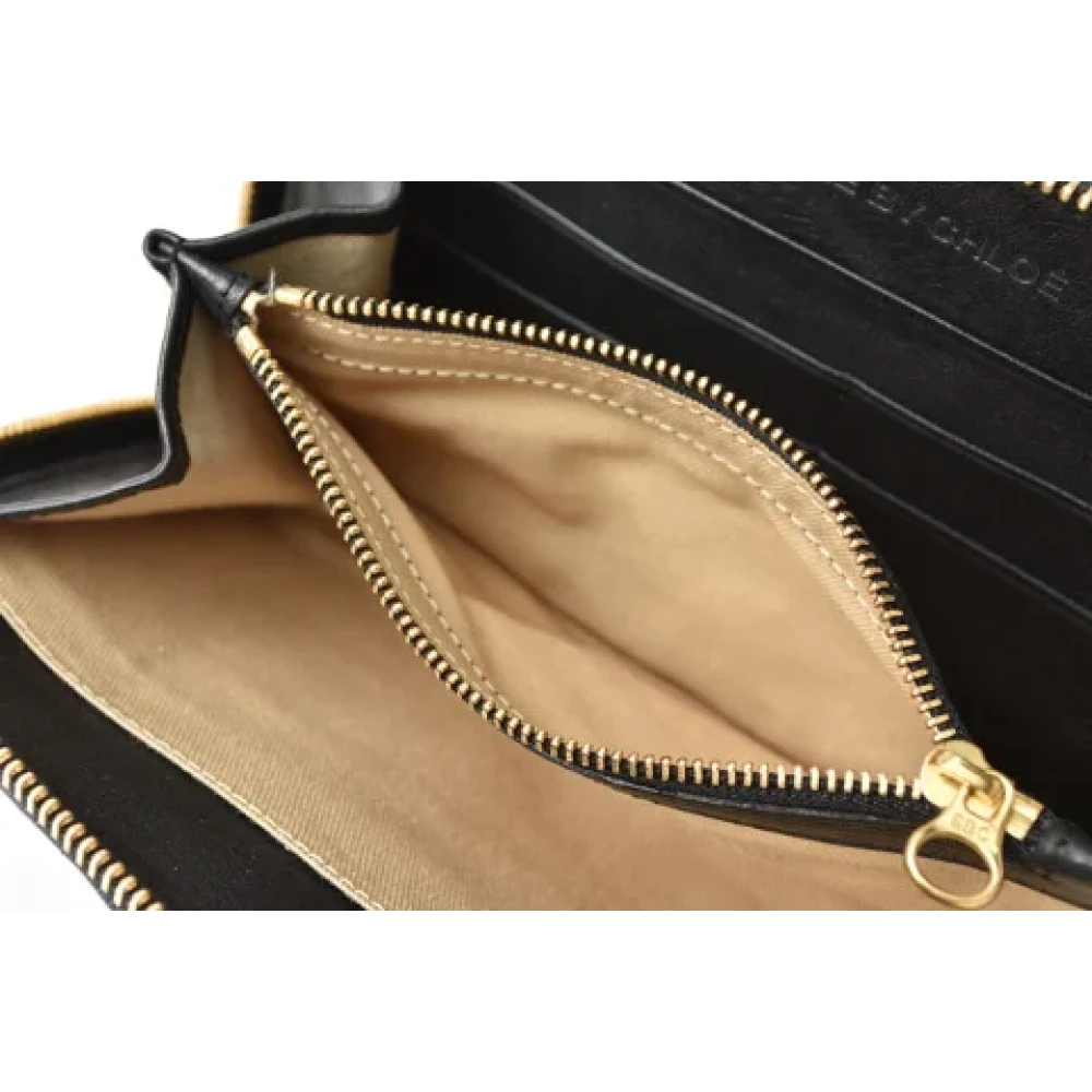 Chloé Pre-owned Leather wallets Black Dames