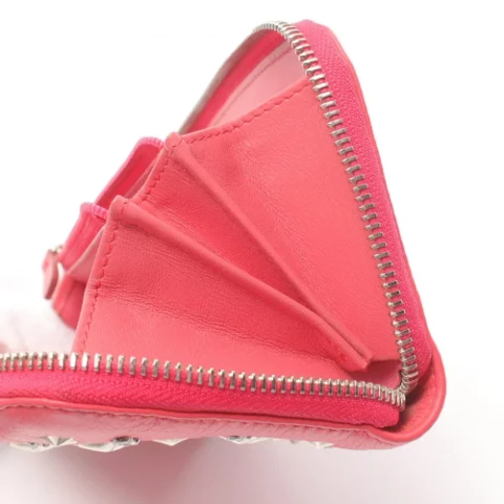 Jimmy Choo Pre-owned Leather wallets Pink Dames