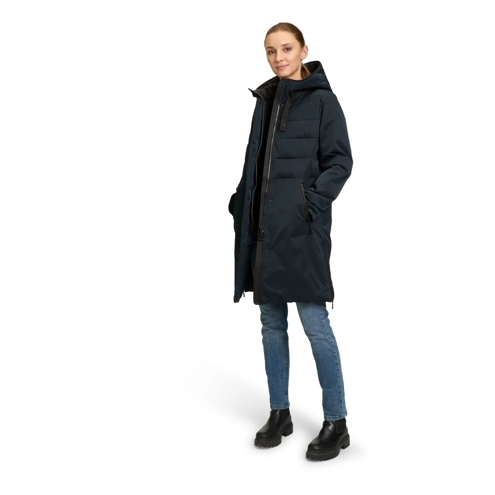 Amber & June Trendy Winterjas Beige Dames