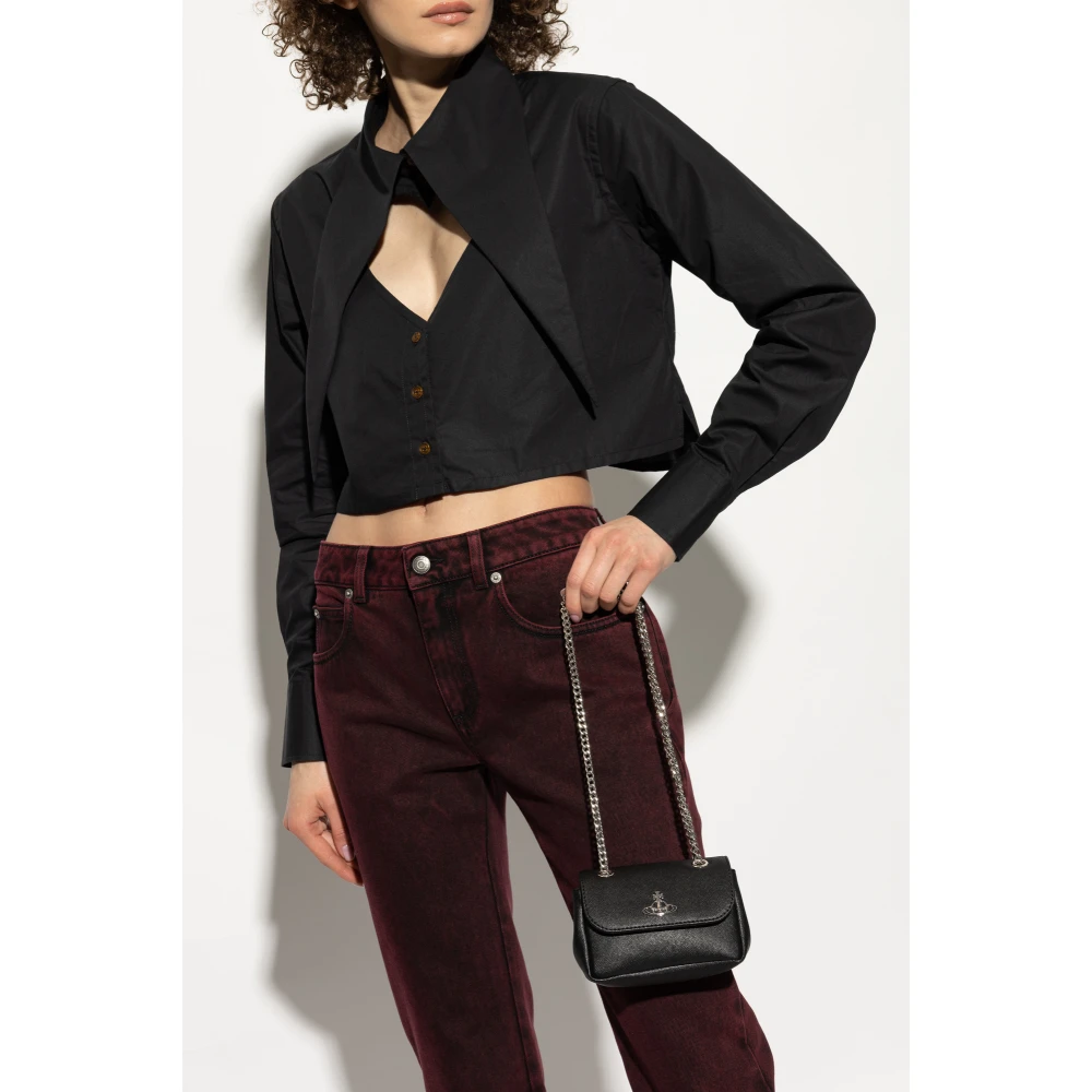 Vivienne Westwood Schoudertas met logo Black Dames