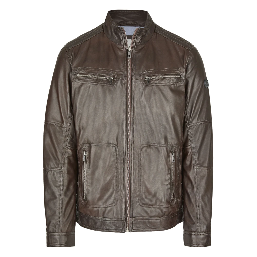 Bugatti Heren Leren Jas Bufidelio Brown Heren