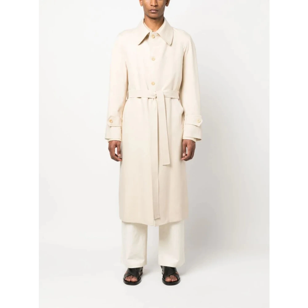 Giuliva Heritage Ivoor Raglan Mouw Jas Beige Heren