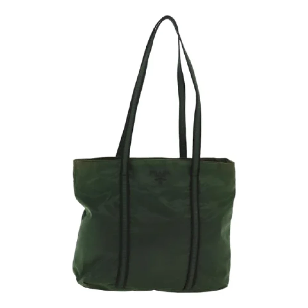 Prada Vintage Pre-owned Fabric totes Green Dames