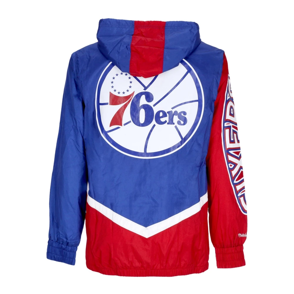 Mitchell & Ness Philadelphia 76ers Windbreaker Blue Heren