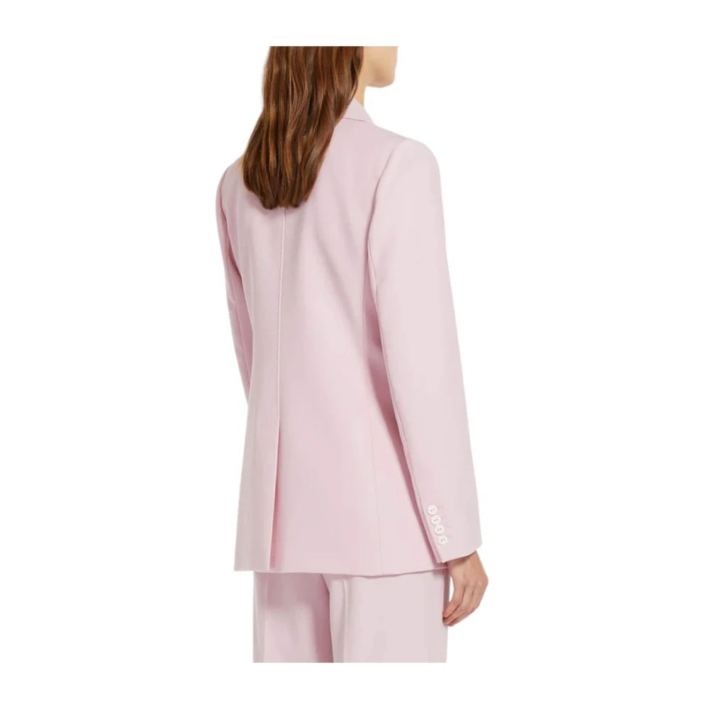 Max Mara Studio Stijlvolle Jas voor Vrouwen Pink Dames
