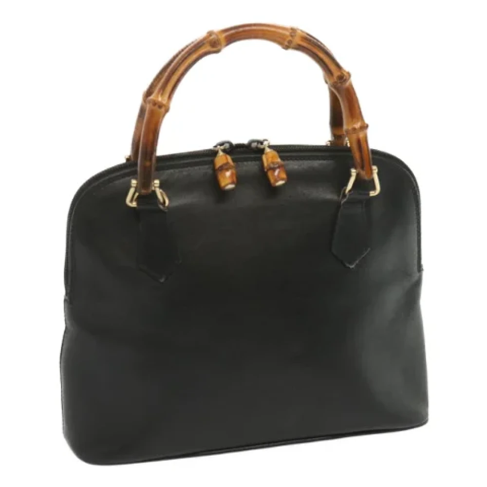 Gucci Vintage Pre-owned Leather handbags Black Dames