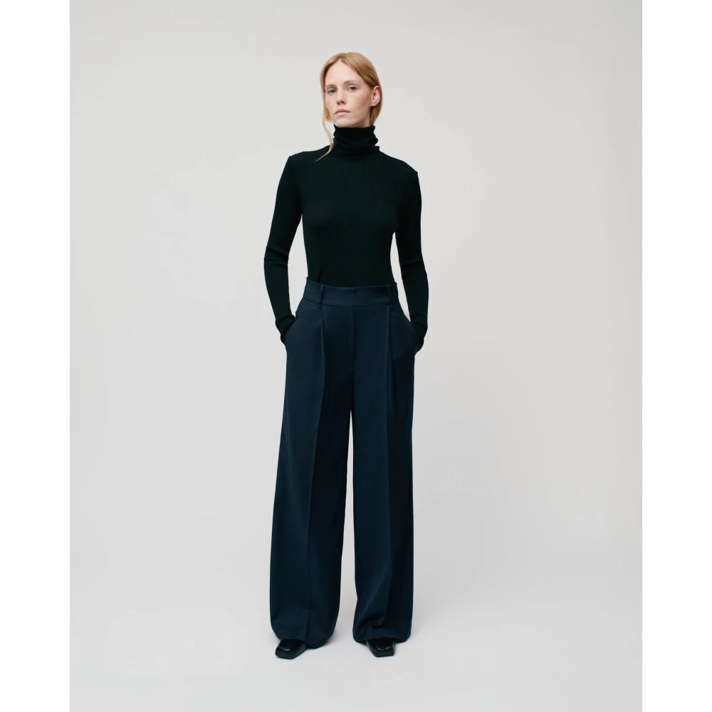 IVY OAK Dubbelrijige boxy blazer in donkerblauw Blue Dames