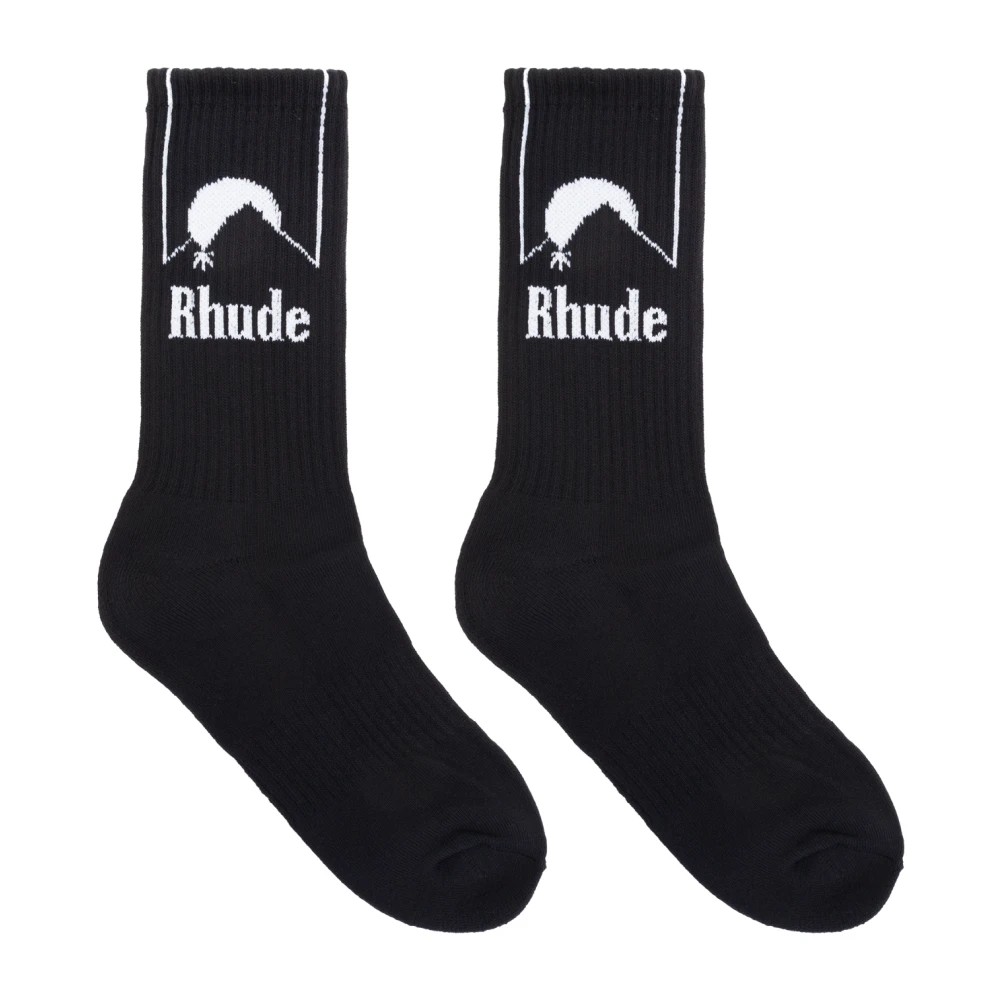 Rhude Sokken met Logo Black Heren