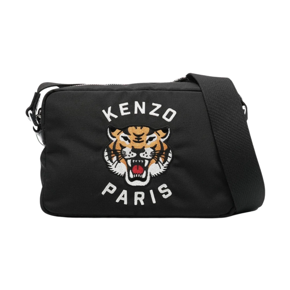 Kenzo Varsity Tiger Crossbody Väska Black, Herr