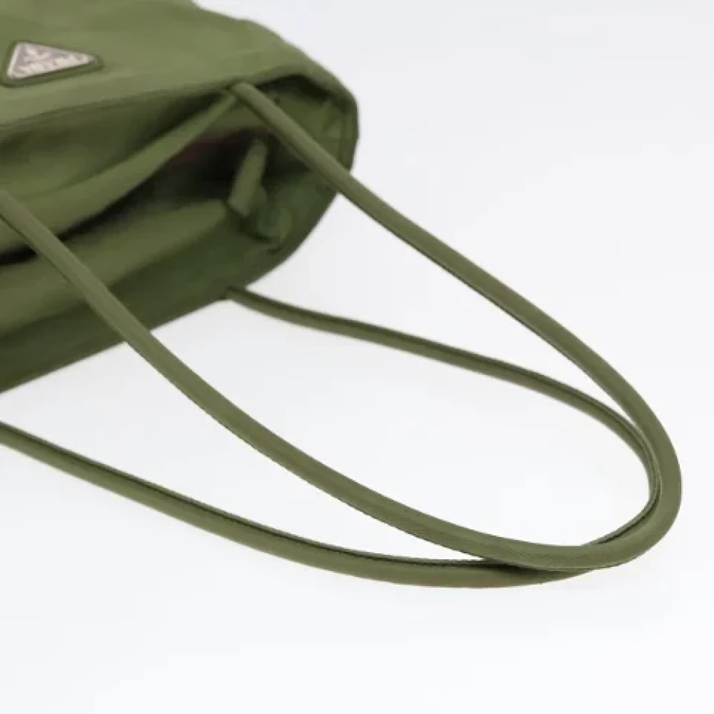 Prada Vintage Pre-owned Leather totes Green Dames