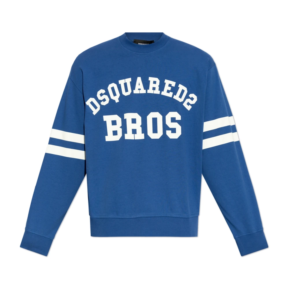 Dsquared2 Bedrukt T-shirt Blue Heren
