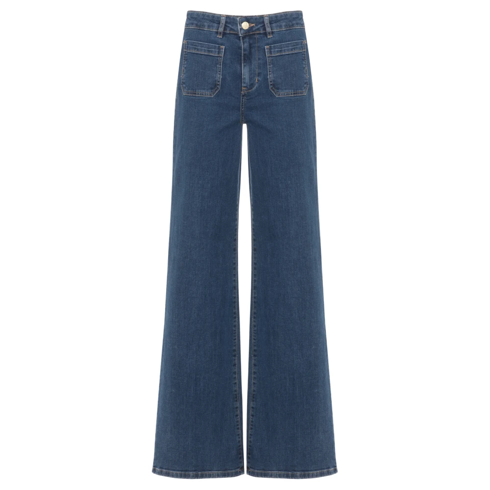 Marella Donna Blu - Emme Wide Flare Pantaloni - Jeans - S