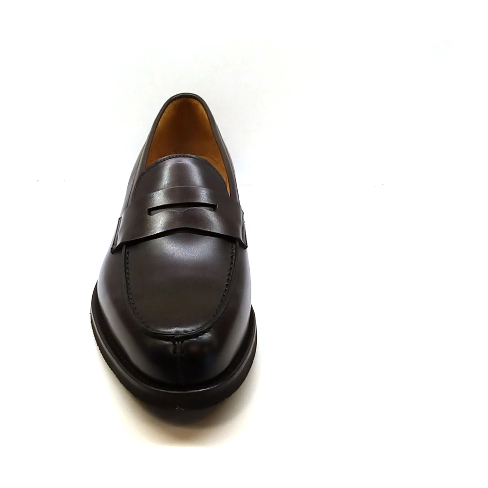 Berwick Klassieke Bruine Leren Mocassin Met Vibram Zool Brown Heren 84 1151693