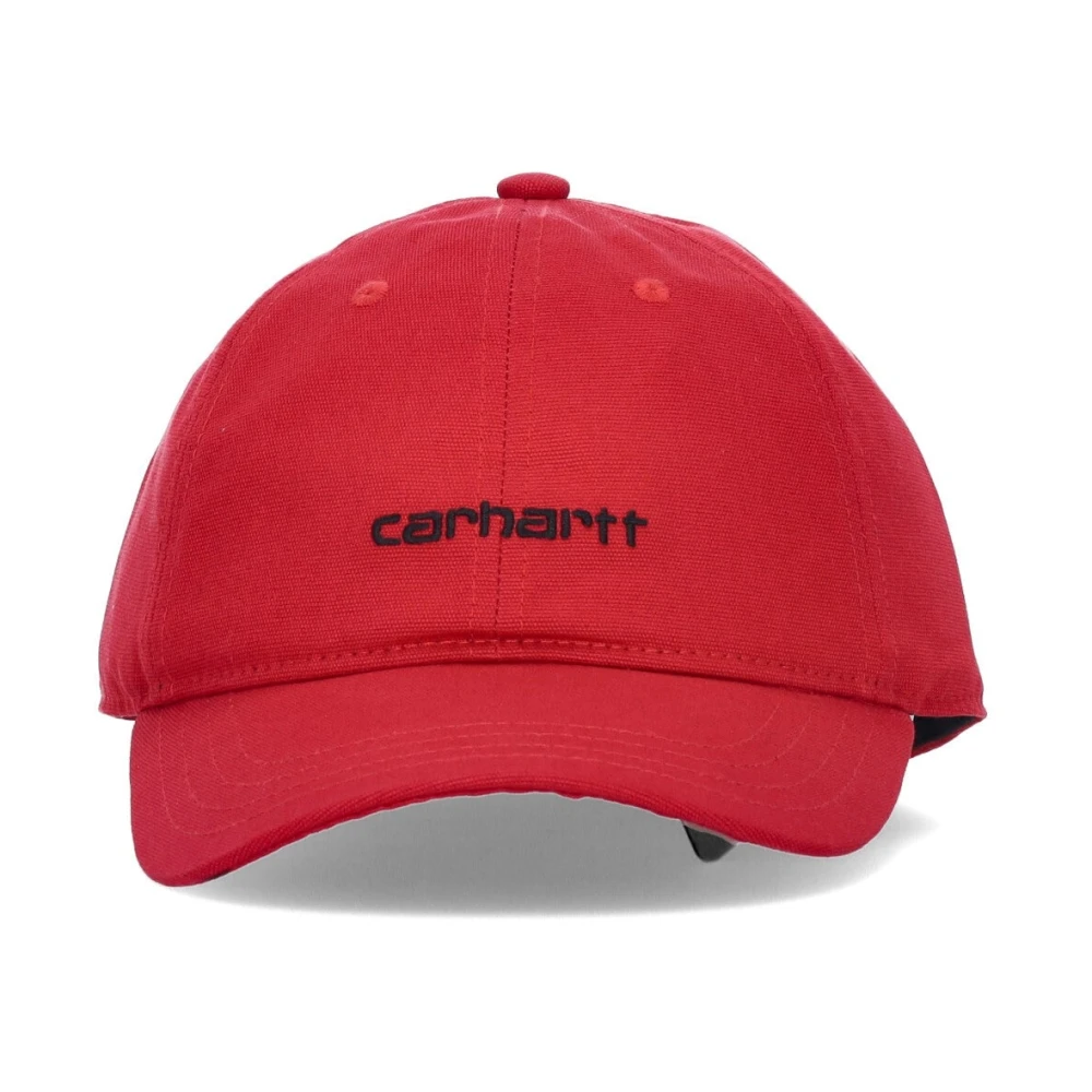 Carhartt WIP Gebogen Klep Canvas Script Cap Rocket Red Unisex