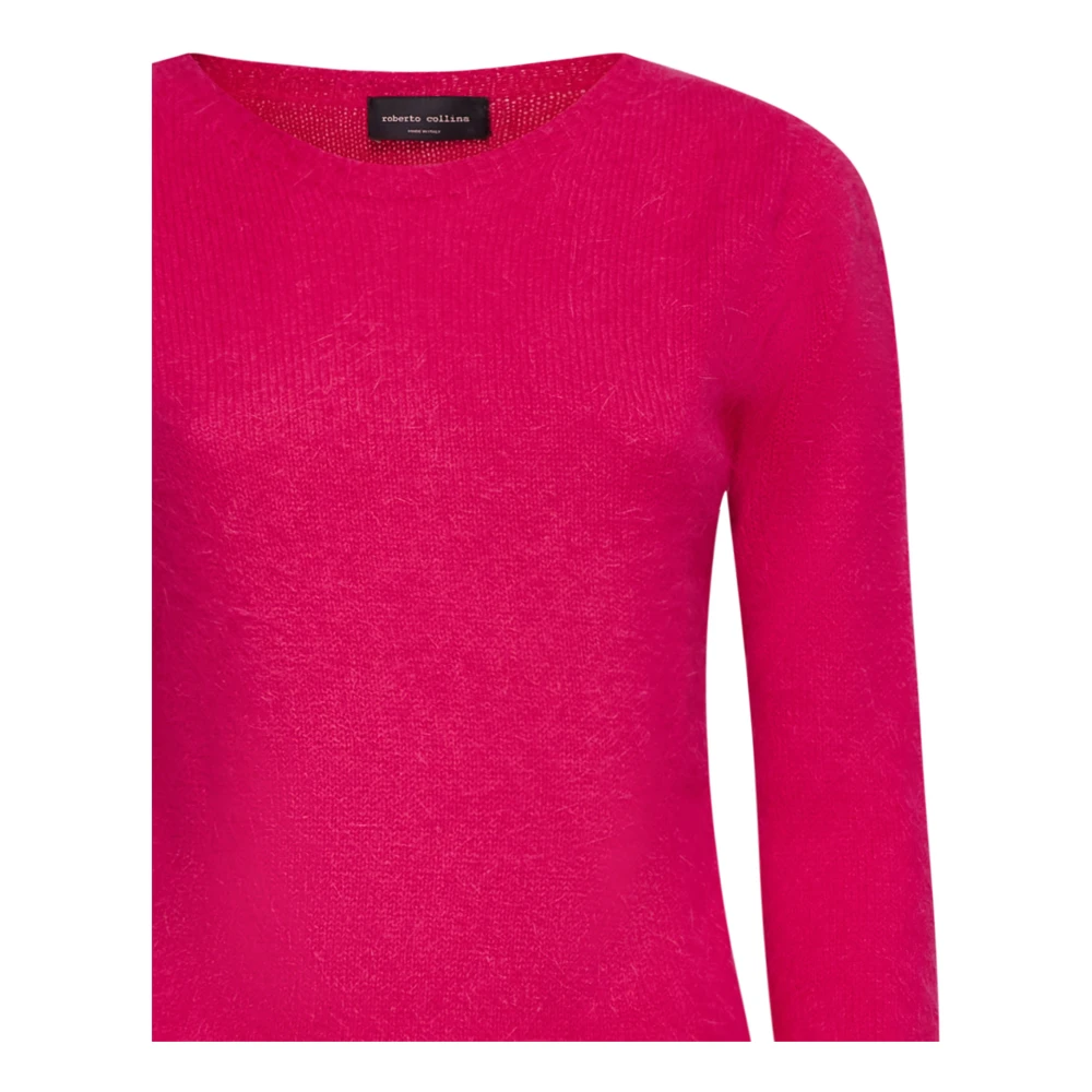 Roberto Collina Fuchsia Truien voor Vrouwen Pink Dames