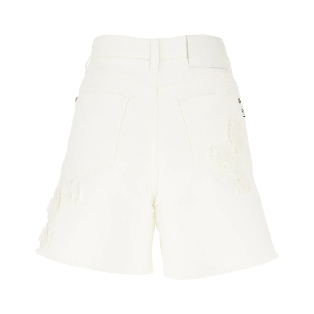 Ermanno Scervino Casual Denim Shorts voor Vrouwen White Dames