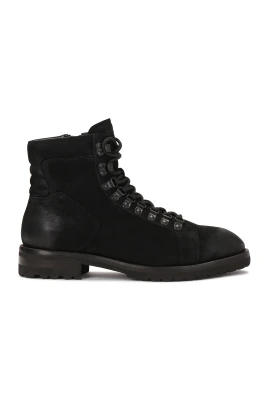 Nubuck svarta herrstövlar